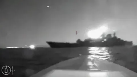 Ataque de dron ucraniano en un puerto ruso del mar Negro