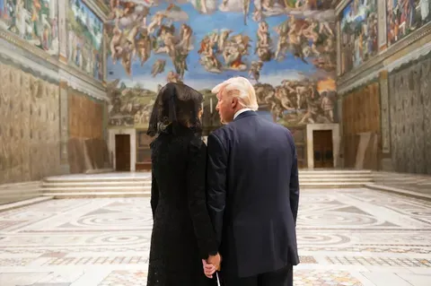 Trump recibe a los reyes de Países Bajos en la Casa Blanca