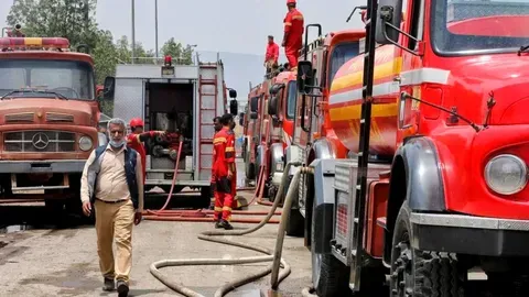 Incendio en Irán: Ocho muertos y muchos heridos