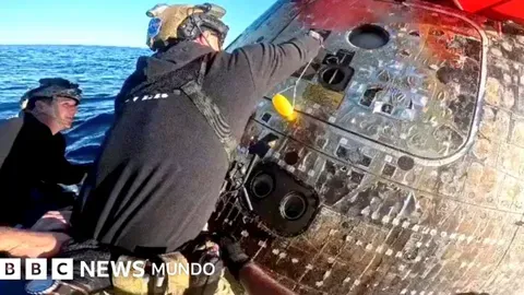 El emocionante regreso de los astronautas de Artemis II