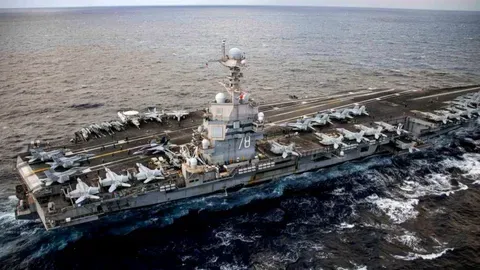 El portaaviones Gerald Ford vuelve a casa
