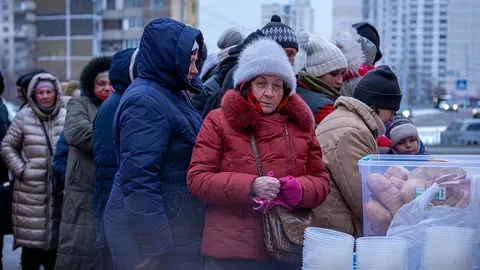 Apagón masivo y escasez de agua en Ucrania