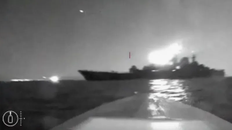 Ataque de dron ucraniano en un puerto ruso del mar Negro