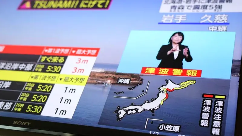 Terremoto en Japón: Alerta de tsunami