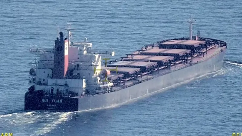 Las autoridades suecas liberan el carguero Hui Yuan, que se dirigía de Rusia a España