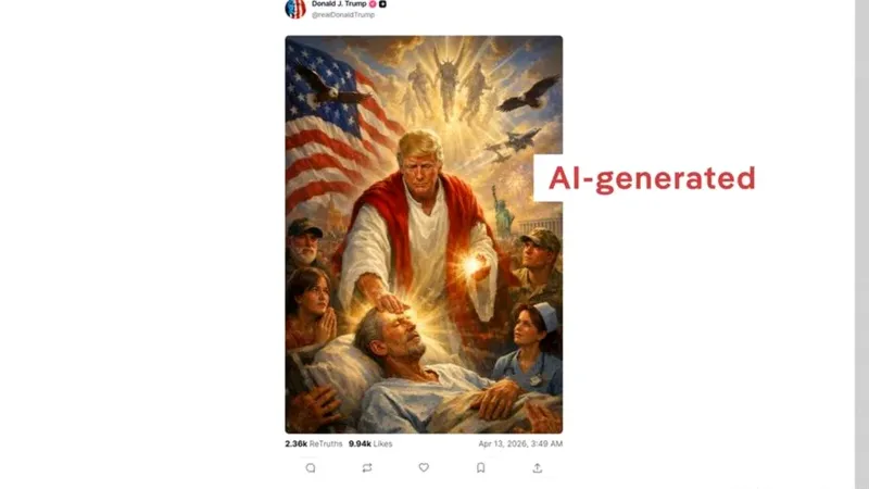 Trump Elimina Imagen Controvertida en la que Aparece como Jesús