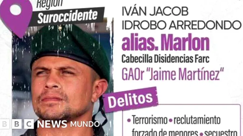 Quién es Marlon, el guerrillero buscado en Colombia