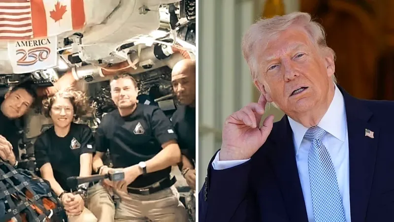 Silencio de los astronautas de Artemis II frente a Trump