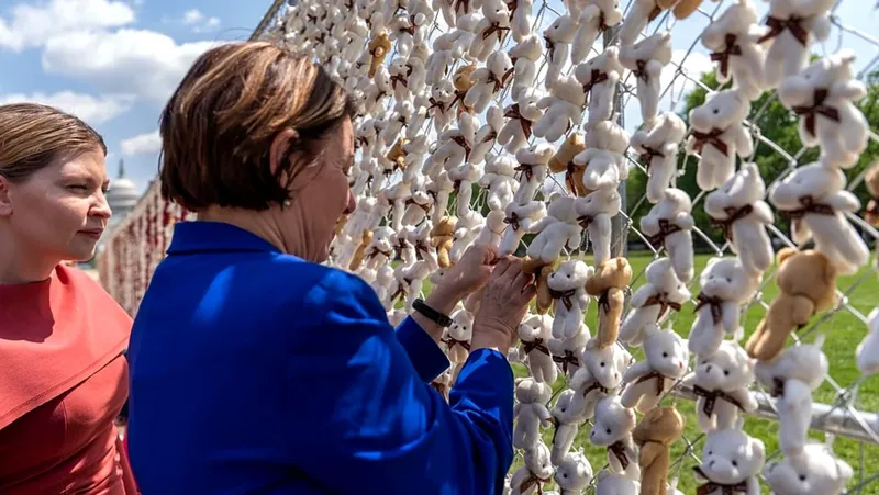 20.000 ositos de peluche en Washington enfatizan el secuestro de niños ucranianos