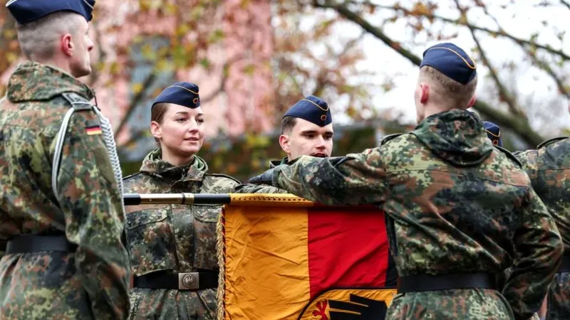 La juventud alemana y el servicio militar