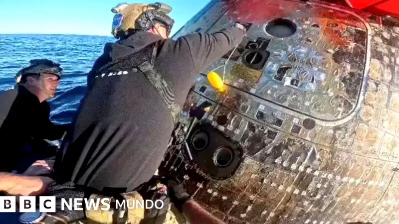 El emocionante regreso de los astronautas de Artemis II