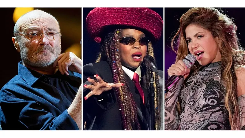 Shakira, Phil Collins e Iron Maiden entre los nominados al Salón de la Fama del Rock and Roll
