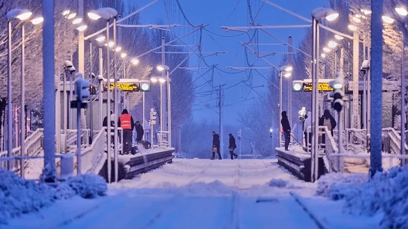 Fráncfort enfrenta una gran nevada que obliga a cancelar vuelos