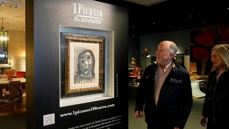 Rifa de un Picasso en París para la Investigación del Alzheimer